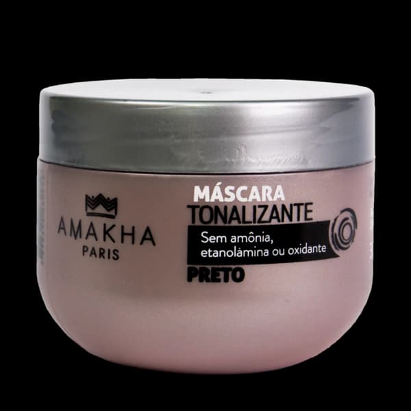 Máscara tonalizante preta Amakha Paris 300g