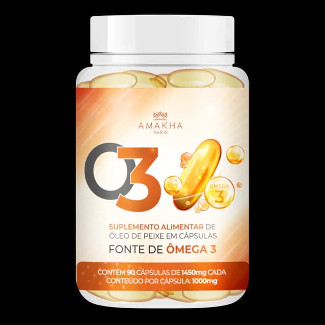 Omega 3 O3 - 90 cápsulas de 1000mg Amakha Paris